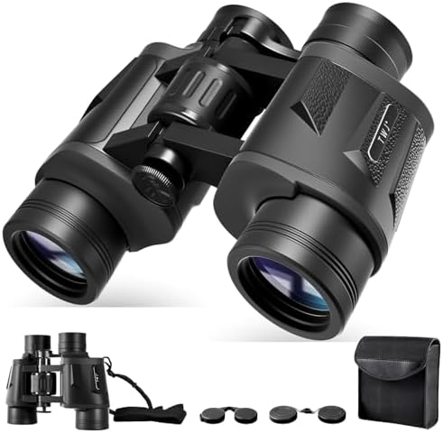 12x40 HD Binoculars for Adults and Kids High Powered, Clear Large View & Low Light Night Vision, Waterproof Binoculars for Hunting, Birds Watching, Cruise Ship, Theaters, Travel and Stargazing