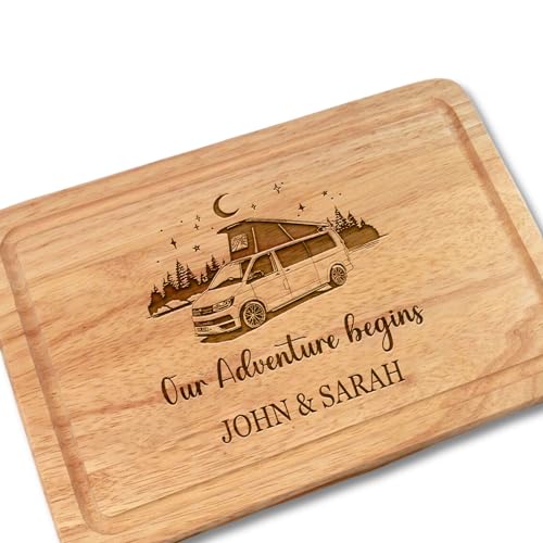 Personalised Campervan Chopping Board - Customised Gift for...