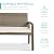 Best Choice Products Outdoor Bench 2-Person Wicker Garden Patio Benches Seating Furniture for Backyard, Porch w/Seat Cushion, 700lb Capacity - White Sand/Taupe