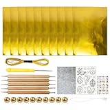 Conjunto De Herramientas De Estampado Con Hoja De Aluminio | Patrón De Flor De Huevo De Conejo | Kit De Estampado De Hoja De Aluminio | Para Edades, Aulas, Decoración Del Hogar, Bricola