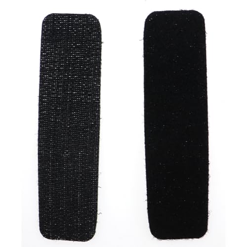 Image of 16PCS Double Sided Adhesive Tape 4x1in Rectangle Non Tracking Double Sided Backed Adhesive Snap Sofa Carpet Screen Stickers Double Sided Adhesive Strips Black