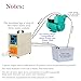 220V 15KW High Frequency Induction Metal Heater Induction Forge Heating Machine Furnace Induction Heater Tool 30-100KHz (220V)