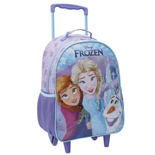 Kit Mochila Com Carrinho Lancheira E Estojo Frozen 13170
