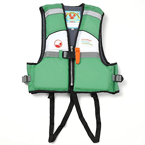 DETEIQ 子供用 ライフジャケット カニさん キッズ ジュニア フローティングベスト 水遊び 海 川 プール