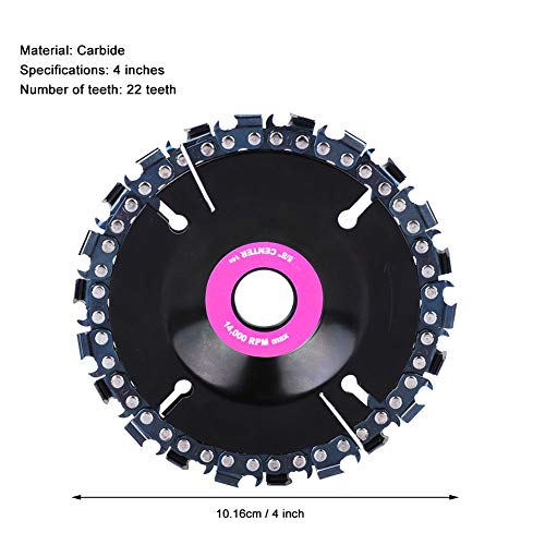 4 Inch 22 Teeth Disc Angle Grinder Chain Disc Chain Woodworking Tool Bending Work Carbide #TOP1