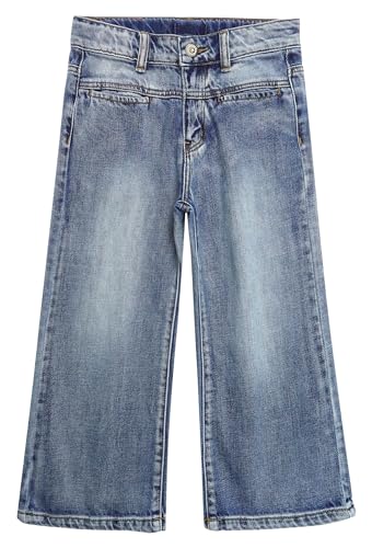 Pantalon en denim filles 5-14 ans jean taille élastique à poches avant