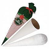 Bolsa de regalo pequeña personalizada de tela para Navidad de 35 cm | Bolsa de regalo decorativa con papel en blanco e inserto | Envoltorio de regalo reutilizable [149]