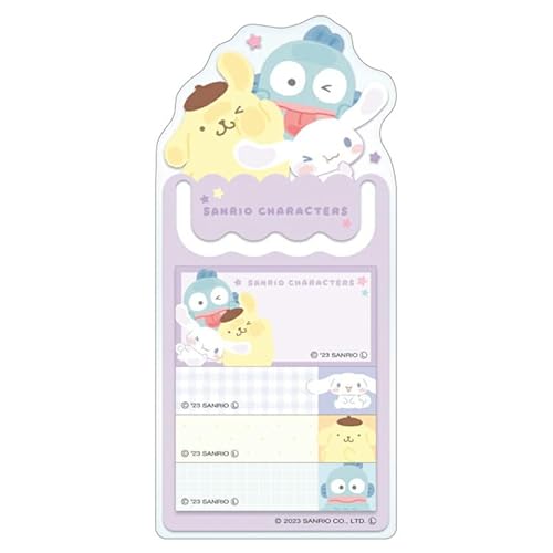 クラックス クリアしおりふせん 日本製 (116327 サンリオキャラクターズ /ムギュットパープル)