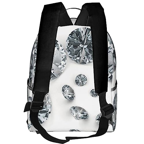 Sac à dos de travail BAFAFA chic imprimé diamant pour ordinateur