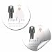 Bride and Groom Wedding Shower Stickers – 40ct 2" Round Thank You Labels for Couples Showers – Elegant Favor Stickers for Gifts, Envelopes & Treat Bags by AmandaCreation
