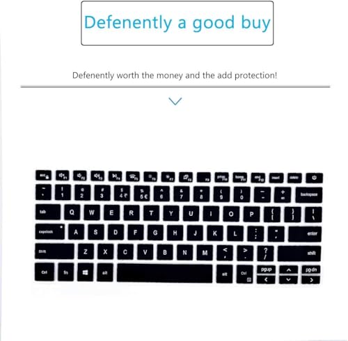 Image of Oaky Keyboard Cover for Dell G15 Series 15.6 inch Gaming Laptops - Compatible with G15 5510, 5511, 5515, 5520, 5525, 5530, 5535 - Soft Silicone Keyboard Skin Protector - Silicon Black