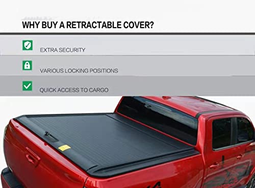 Shiratori F1500-5.5B Retractable Hard Truck Bed Tonneau Cover Compatible thumb #5