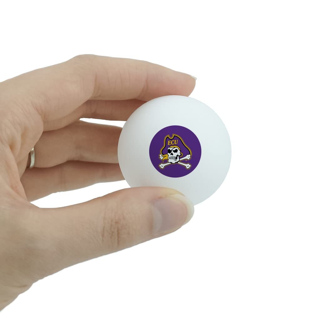 GRAPHICS & MORE East Carolina Primary Logo Novelty Table Tennis Ping Pong Ball 3 Pack
