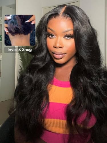 Image of Beauty Forever 13x4 Pre Everything Lace Frontal Glueless Wig Human Hair Pre Plucked Pre Cut Body Wave Bye Bye Knots Wigs with Elastic Drawstring 30s Ready to Wear Wig for Women 150% Density 20 Inch