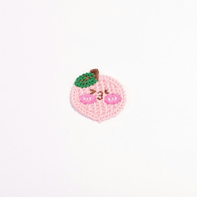 Parches de Bordado 30 Parches de Ganchillo Hechos a Mano 3 a 4 cm con Forma Fruta, pequeños Bordados for Planchar en la Ropa(Lemon 4.2 * 3.5cm)