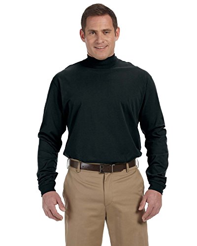Devon & jones mens sueded cotton jersey mock turtleneck (d420…
