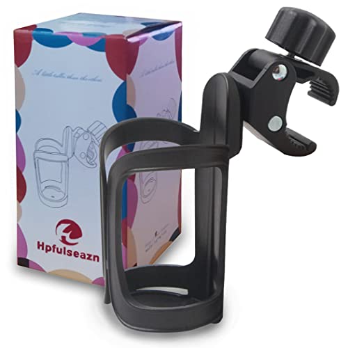 1 Pack Universal Stroller Cup Holder, Bike Water Bottle Holder, Drinks Holder for Bicycle Stroller, Walker, Wheelchair