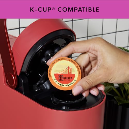 Image of San Francisco Bay K-Cup Coffee Pods Flavored Variety Pack (40 ct), Includes Hazelnut Creme, Caramel, & French Vanilla, Commercially Compostable Single-Serve Flavored Coffee Pods