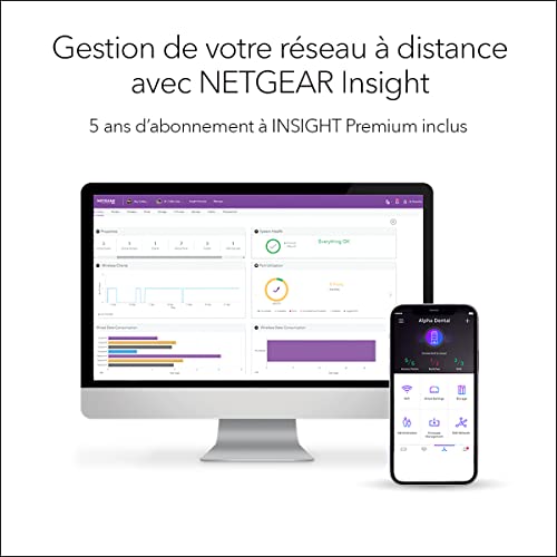 NETGEAR SXK50 Tri bande 2 4 GHz / 5 GHz / 5 GHz Wi Fi 6 802.11ax 4 Interne Neuf - vue 5
