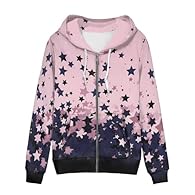 Casual Daily Womens Hoodies: Womens Zip Up Hoodie made of polyester, 9 Sizes from XS-5XL. These hoodies are essential spring, fall and winter staple. Women's Full Zipper Sweatshirts: Classic long sleeves, drawstring hoodies with zip design, easy to p...