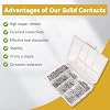 100 Pairs/200PCS Deutsch Connector Pins and Sockets Solid Contact Kit Barrel Style Contacts Size 12 16 20 Male Female Terminals DT Series Pin for Connectors Kit Crimp Solid Terminal for DT, DTP, DTM