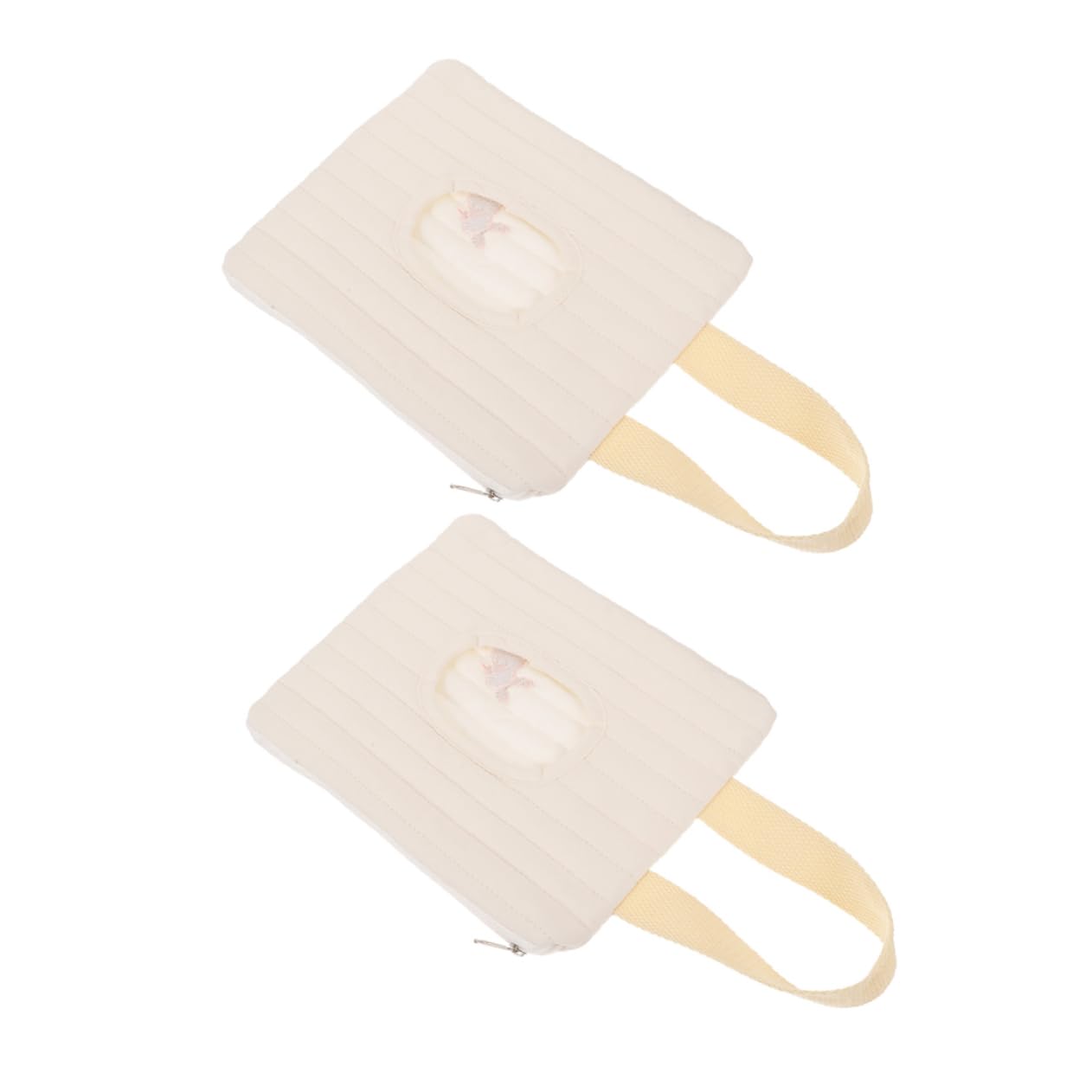 SECFOU 2pcs Portable Wipes Dispenser Pack Travel Nursery Wet Dry Bag Reusable Wipes Container Holder for Diaper Bag