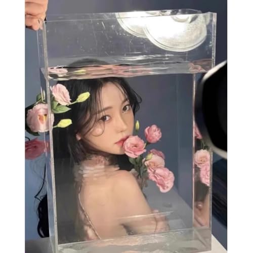 Réservoir d'eau en acrylique de 5 mm pour portraits de cosmétiques et photographie de fruits