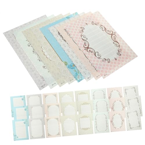 EXCEART 32hojas Papel De Caligrafía Inglesa Cuaderno De Práctica De Caligrafía Inglesa Escribir Mano Blocs De Escritura Mano Para Competencias De y Trabajos