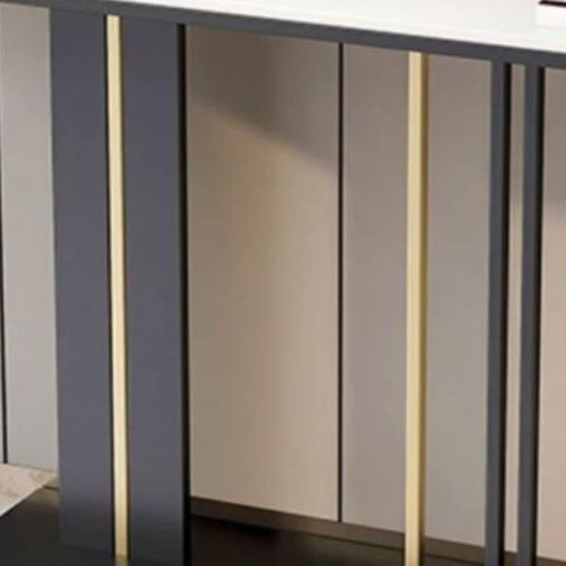 Mesa de pizarra de mármol perfecta para contra la pared en entrada 6