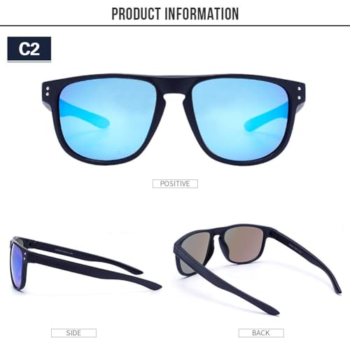 Image of Sunglasses for men Retro Driving Glasses Fashion UV400 Protection Black Retro Sun Glasses Driving Fishing