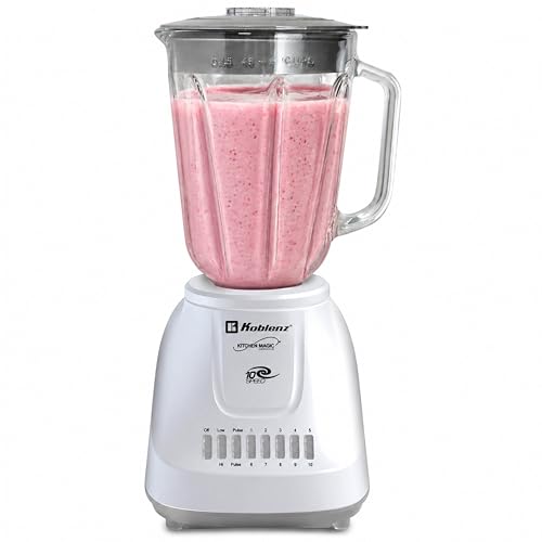 Koblenz LKM-5910 VB Glass Blender, 51 oz Countertop, 500W Mo