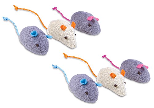 Smartykat Skitter Critters Cat Toy Catnip Mice, 6-Pack #TOP29