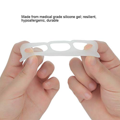 PEDIMEND-Silicone-Triple-Loop-Toe-Separators-1PAIR-2PCS-Claw-Toe-Corrector-Pain-Relief-for-Curled-Toe-One-Size-Fits-Most-for-Men-Women-Foot-Care