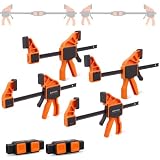 EZUVITA Einhandzwingen-Set 155 mm, 4 Schnellspannzwingen