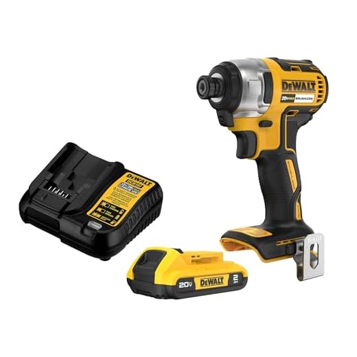 DEWALT 20V MAX Impact Driver, 1/4 Inch, Battery and Charger Included (DCF787D1)