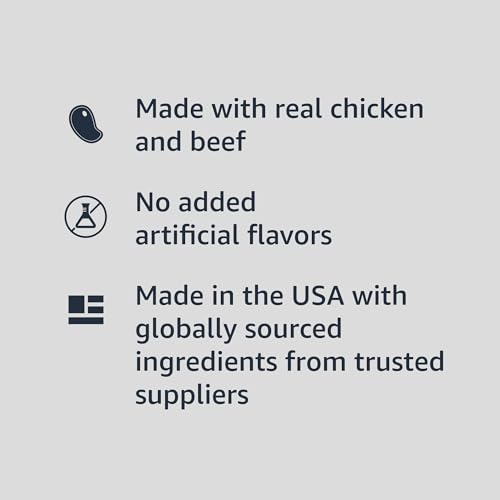 Image of Amazon Basics Wet Dog Food Variety Pack, Country Stew Flavor and Cuts in Gravy with Beef, Made with Natural Ingredients, 13.2oz Cans (Pack of 12)