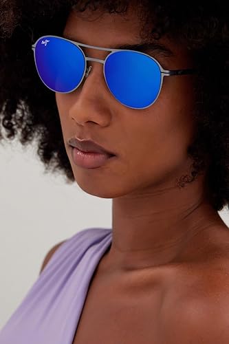 Image of Maui Jim Unisex Half Moon Round Sunglasses