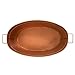 Oakestry C-55C Large Oval Copper Plated Metal Tub Farmhouse Decor Beverage Cooler for Drinks Multipurpose Planter Bucket With Sturdy Handles Durable Design for Indoor Outdoor Patio and Events