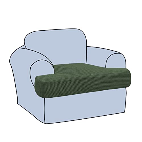 H.Versailtex PART-HVBLGTCUSHION-1BRONZEGREEN Stretch T Cushion Chair Sofa Slipcover T Cushion Covers cover