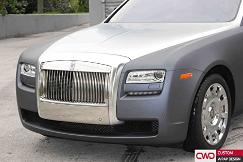 Image of WALLMATE? Matte Wrap Vinyl Peel and Stick Car & Bike Wrap Sheet Vinyl Car Wrap Sheet Roll Film Sticker Decal Sticker (24x120 /Inch, Gun Metal Grey Mat)