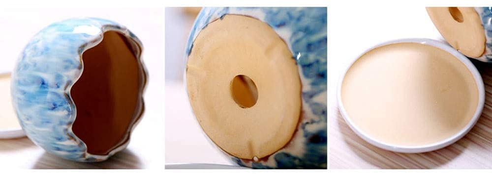 Doniczka ceramiczna bardzo duża z tacą na rośliny doniczkowe kwiat zielony pojemnik na sadzarkę do roślin wewnątrz na zewnątrz na kwiat orchidei kaktus biuro w domu wystr