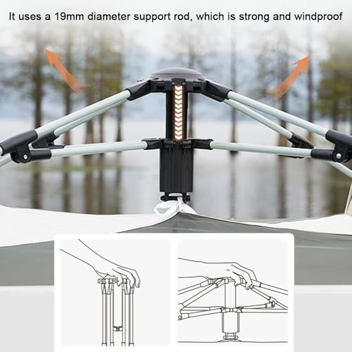 Carpa automática portátil impermeable para 1 persona miniatura 6