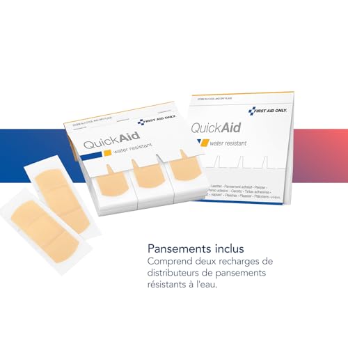 Pansements imperméables QuickAid pour protéger les blessures sous la douche