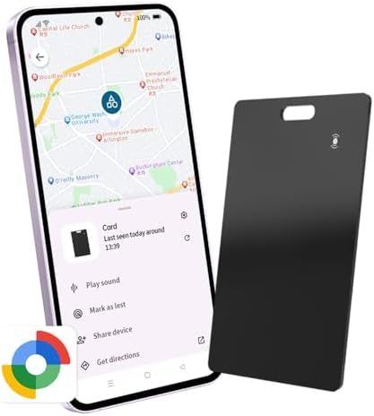 （12:00時点） 紛失防止タグ カード (Android用)【極薄1.6ｍｍ ワイヤレス充電対応】お財布の紛失防止 アンドロイド Googleの「デバイスを探す」対応 Bluetooth 技適認証 スマートトラッカー スマートタグ 忘れ物防止 置き忘れ防止 カード型 超薄型 軽量 IP67防水 子供/高齢者/ペット見守り 財布/荷物/カバン/車盗難対策 敬老の日 誕生日 プレゼント（日本語取扱説明書）