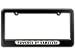 Graphics and More Powered by Hamsters License Plate Tag Frame - Color Gloss Black