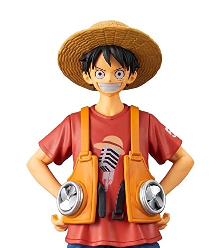 Image of Luffy Action Figure- Miniature Toy Figure (Doll) Special Edition for Car Dashboard, Decoration, Cake, Office Desk & Study Table (Pack of 1) (Height- 16cm)