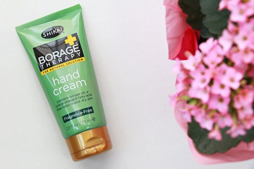 ShiKai - Borage Therapy Plant-Based Hand Cream, Soothing & Moisturizing Relief For Dry, Red and Itchy Skin, Non-Greasy, Sensitive Skin Friendly (Fragrance-Free, 2.5 Ounces), (40222)