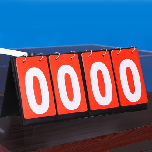 Marcador de mesa portátil rojo para deportes miniatura 4