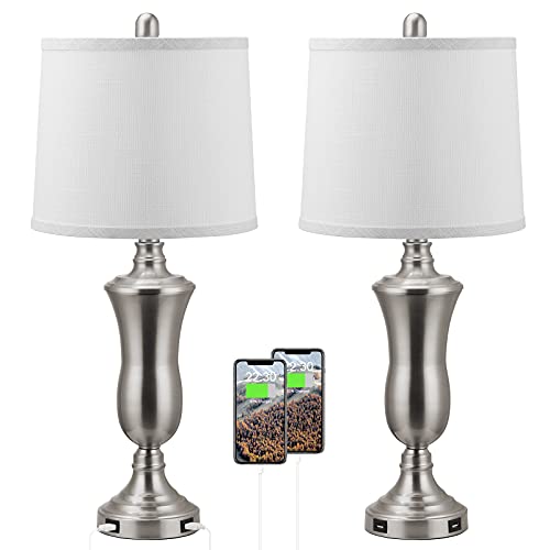 Modern USB Table Lamps Set of 2 - Aooshine 25