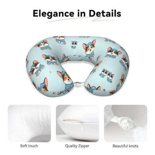 Almohada cervical de espuma viscoelástica para viaje miniatura 3
